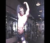 Gym, shower and handjob