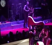Sextainers show off talents in a packed nightclub