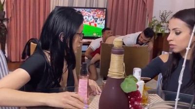 Zwei Heteros mit Freundinnen bei Gayfick